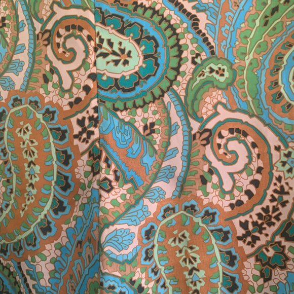 Banana Republic Paisley Sleeveless Cowl Neck Large Blouse - Picture 5 of 8